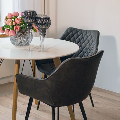 Kitchen Chair Sittingbourne | size: Width: 61cm, Height: 84cm, Depth: 60.5cm | color: Brown | image: 5 | variant: 1000876