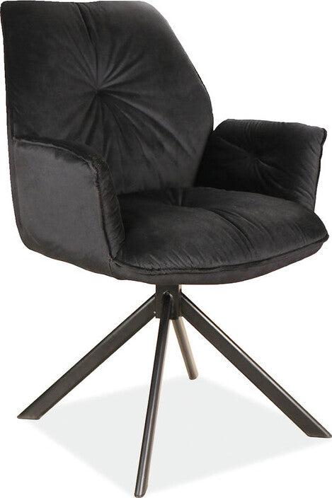 Kitchen Chair Toronto | size: Width: 60cm, Height: 89cm, Depth: 45cm | color: Black | image: 1 | variant: 1003558
