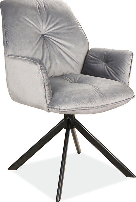 Kitchen Chair Toronto | size: Width: 60cm, Height: 89cm, Depth: 45cm | color: Gray | image: 1 | variant: 1003559