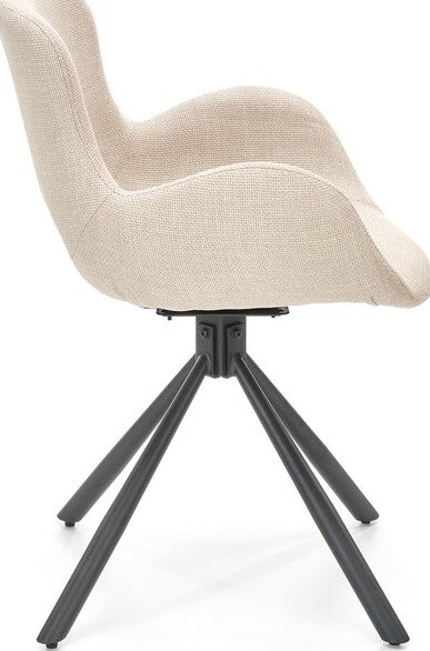 Kitchen Chair Tunis | size: Width: 59cm, Height: 81cm, Depth: 58cm | color: Beige | image: 2 | variant: 1002434