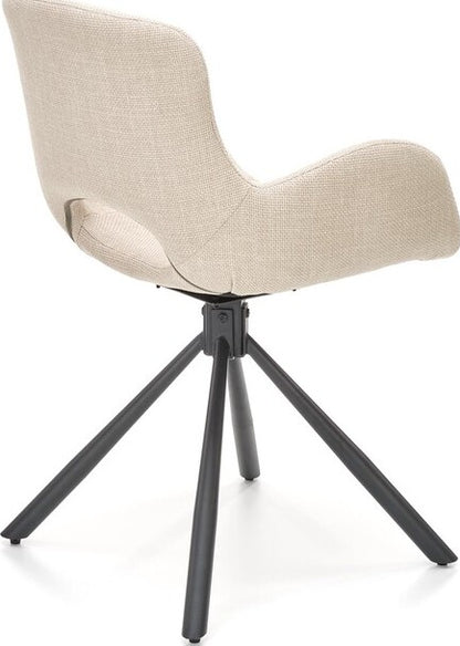 Kitchen Chair Tunis | size: Width: 59cm, Height: 81cm, Depth: 58cm | color: Beige | image: 3 | variant: 1002434