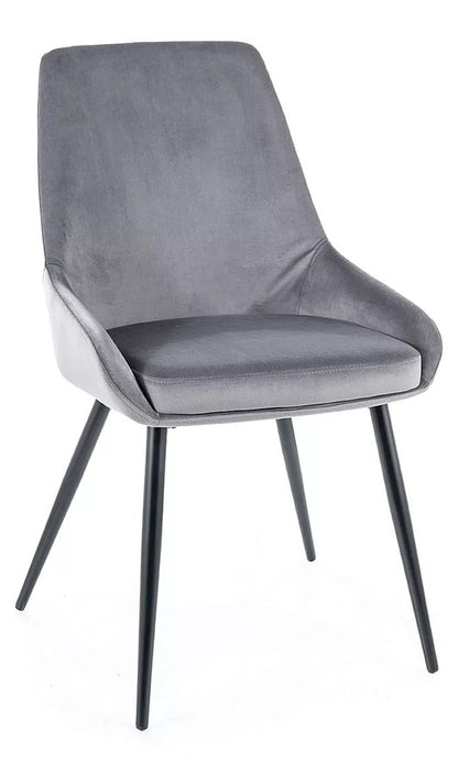 Kitchen Chair Ulan Bator | size: Width: 49cm, Height: 85cm, Depth: 43cm | color: Gray | image: 0 | variant: 1003896