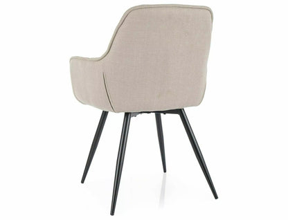 Kitchen Chair Washington | size: Width: 57cm, Height: 87cm, Depth: 43cm | color: Beige | image: 1 | variant: 1003923