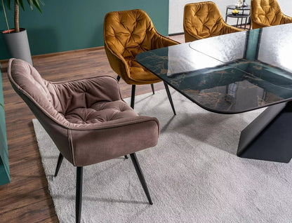 Kitchen Chair Washington | size: Width: 57cm, Height: 87cm, Depth: 43cm | color: Beige | image: 2 | variant: 1003913