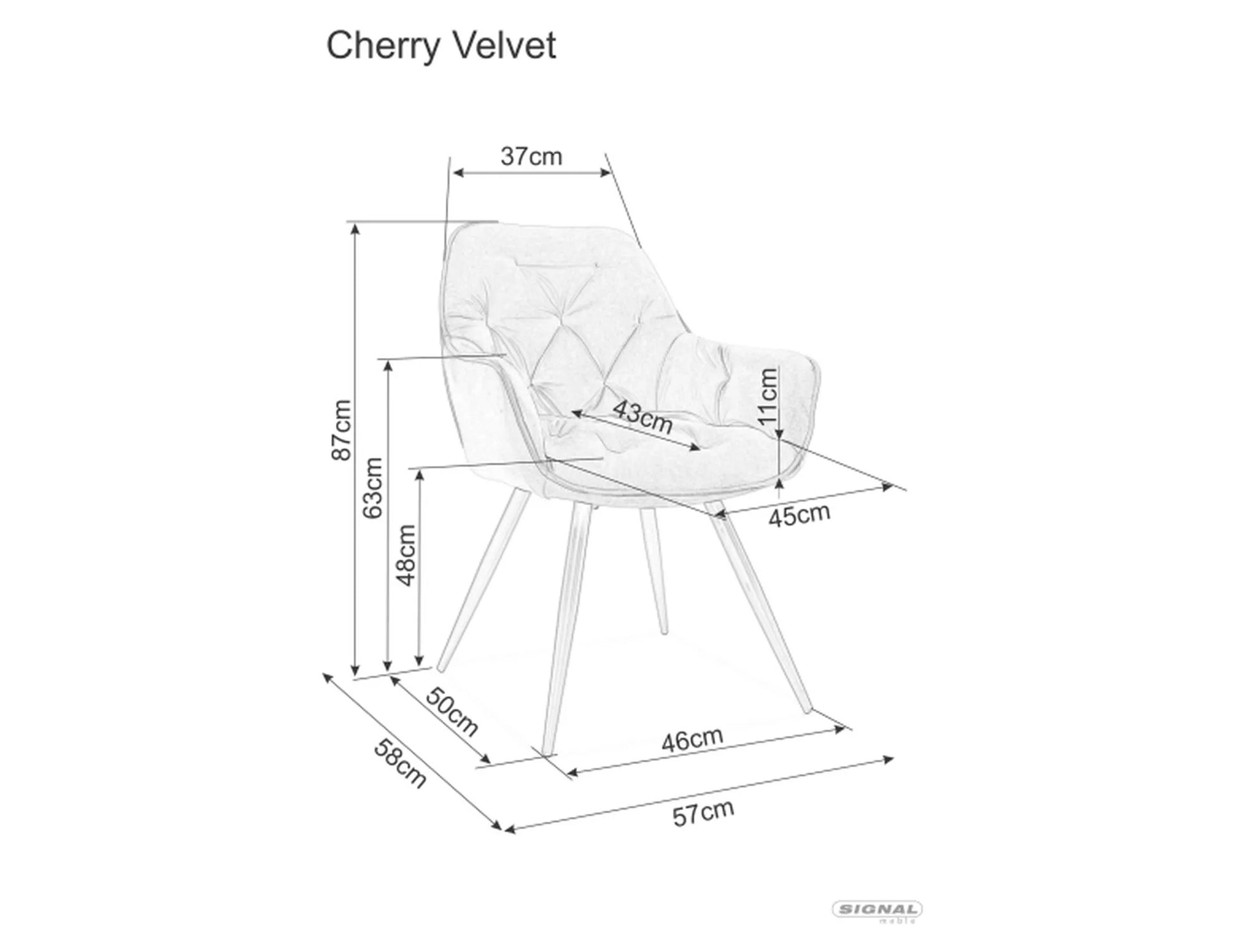 Kitchen Chair Washington | size: Width: 57cm, Height: 87cm, Depth: 43cm | color: Gray | image: 1 | variant: 1003914