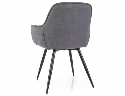 Kitchen Chair Washington | size: Width: 57cm, Height: 87cm, Depth: 43cm | color: Gray | image: 2 | variant: 1003925