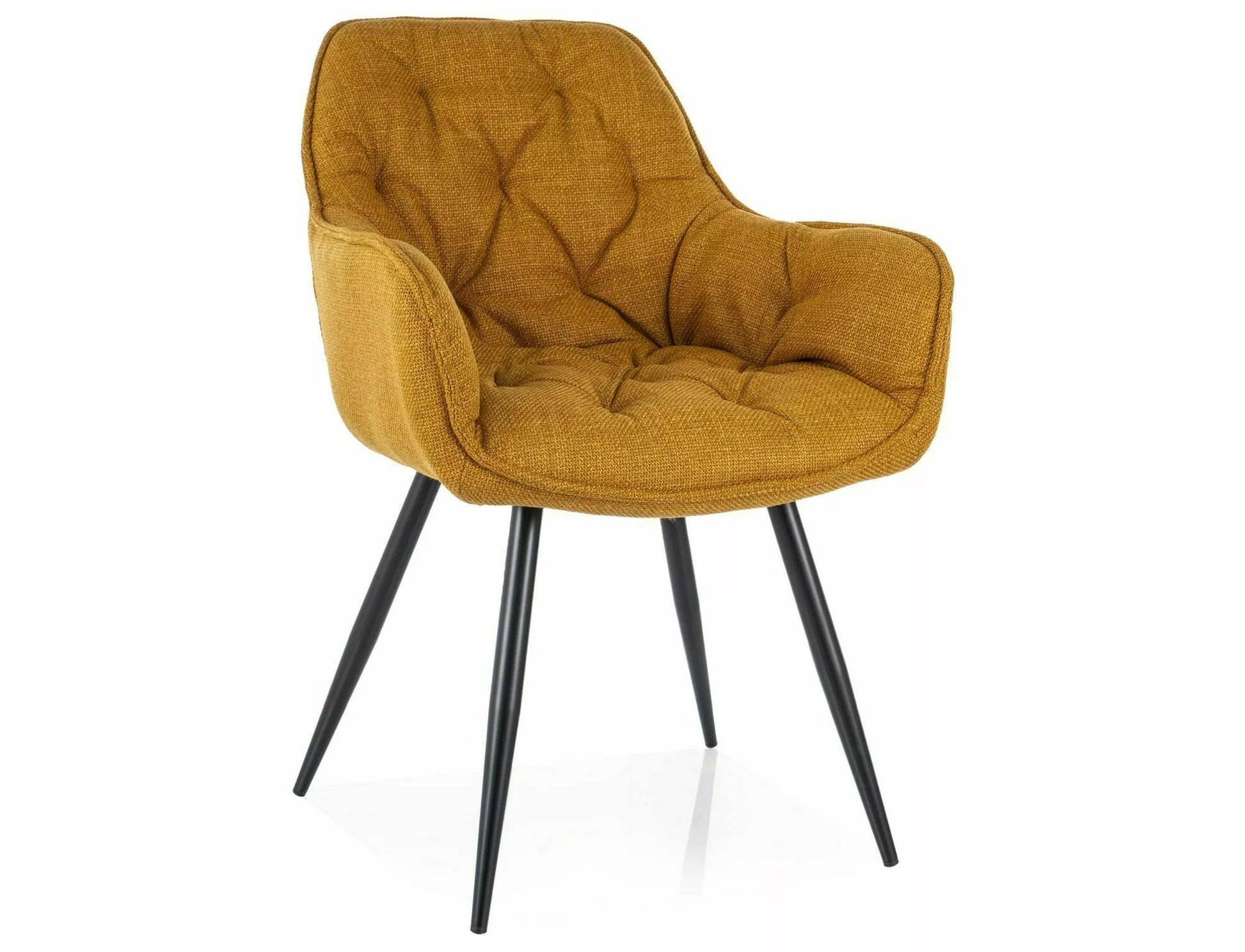 Kitchen Chair Washington | size: Width: 57cm, Height: 87cm, Depth: 43cm | color: Yellow | image: 1 | variant: 1003922