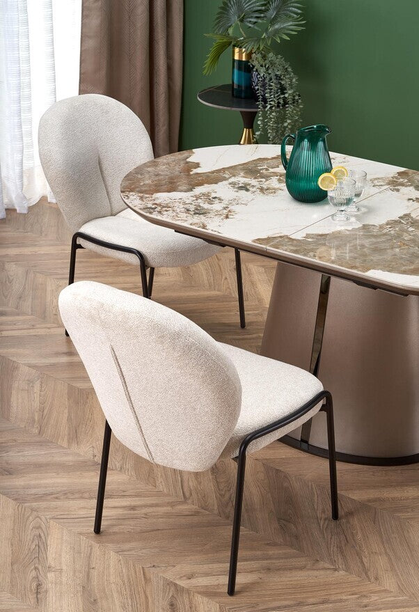 Kitchen Chair West Matlock | size: Width: 87cm, Height: 87cm, Depth: 71cm | color: White | image: 1 | variant: 1007324