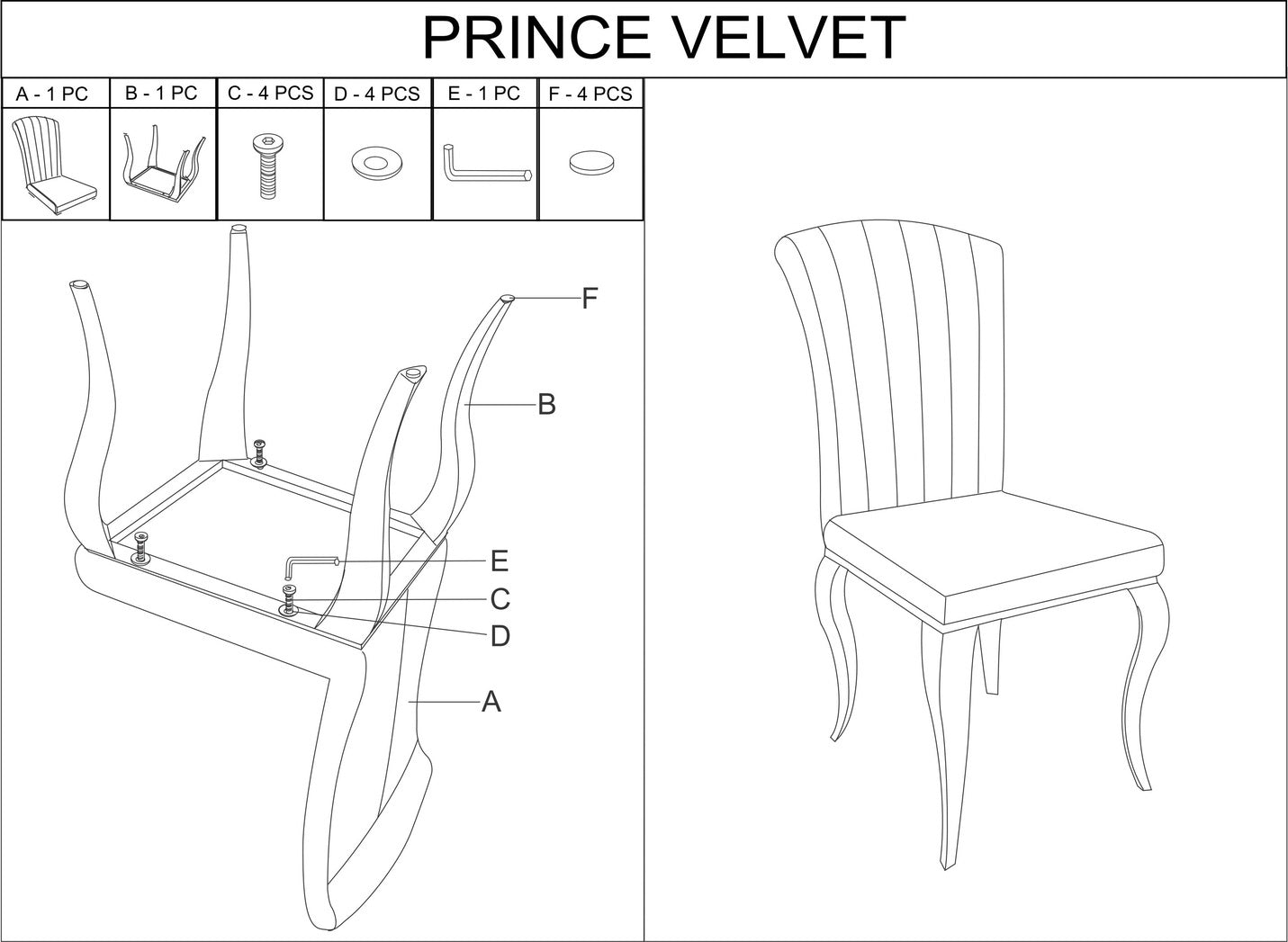 Kitchen Chair West Teramo | size: Width: 46cm, Height: 100cm, Depth: 44cm | color: Black | image: 4 | variant: 1007883