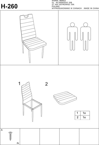 Kitchen Chair Yokohama | size: Width: 40cm, Height: 96cm, Depth: 38cm | color: Gray | image: 2 | variant: 1003614