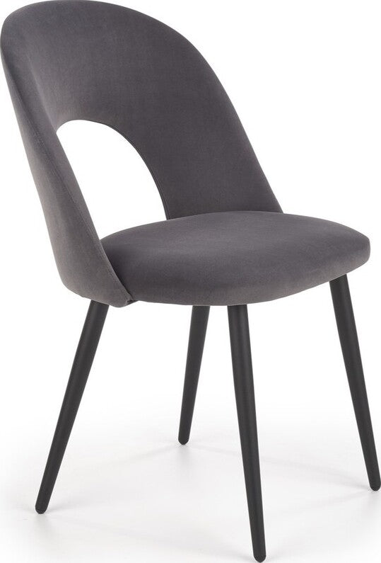 Kitchen Chair Zagreb | size: Width: 54cm, Height: 84cm, Depth: 57cm | color: Gray | image: 1 | variant: 1002291