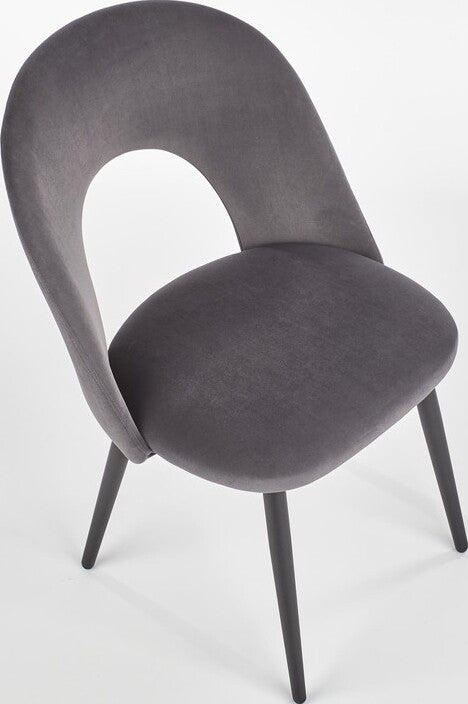 Kitchen Chair Zagreb | size: Width: 54cm, Height: 84cm, Depth: 57cm | color: Gray | image: 6 | variant: 1002291
