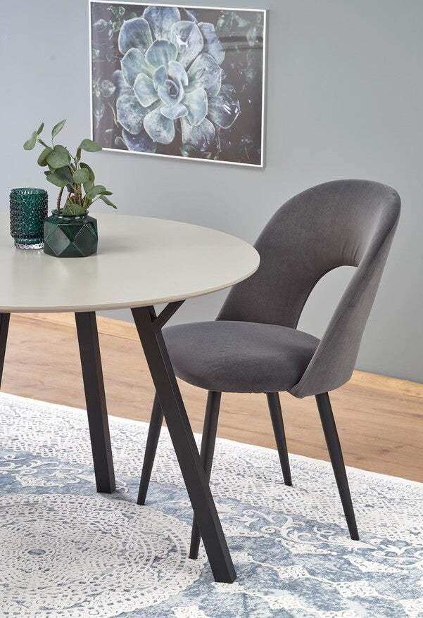 Kitchen Chair Zagreb | size: Width: 54cm, Height: 84cm, Depth: 57cm | color: Gray | image: 8 | variant: 1002291
