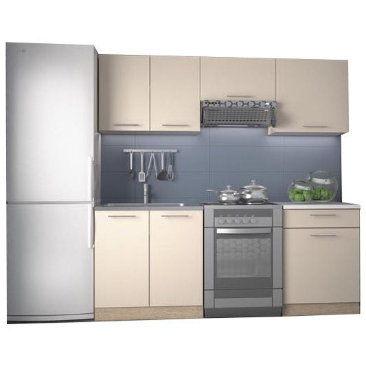Kitchen Equipment Set East Pistoia | size: Width: 200cm | color: White | image: 0 | variant: 1006617