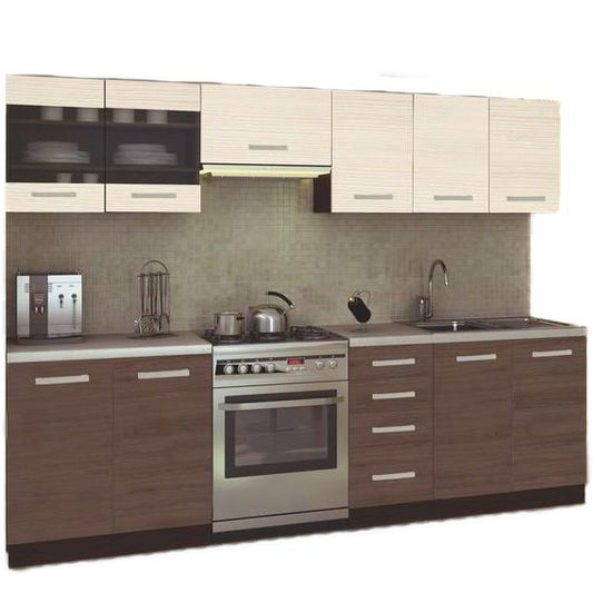 Kitchen Equipment Set Filey | size: Width: 260cm | color: Natural | image: 0 | variant: 1006621