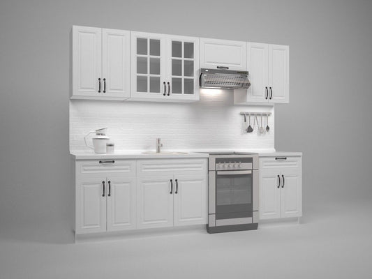 Kitchen Equipment Set Michella 2 | size: Width: 260cm | color: White | image: 1 | variant: 1012432