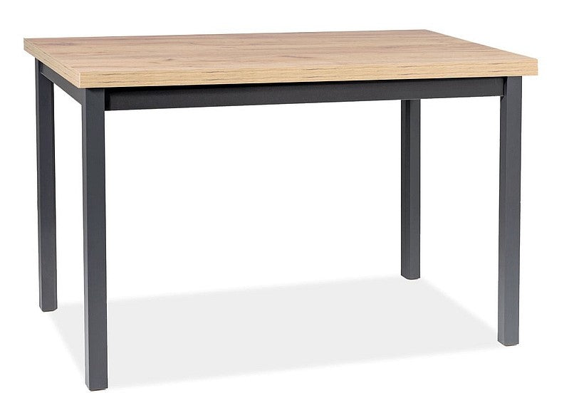 Kitchen Table Adam 2 | size: Length: 68cm, Width: 120cm, Height: 75cm | color: Black/Oak | image: 1 | variant: 1006539