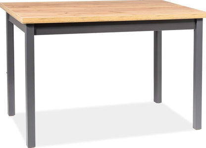Kitchen Table Adam 2 | size: Length: 68cm, Width: 120cm, Height: 75cm | color: Oak/Grey | image: 1 | variant: 1006537
