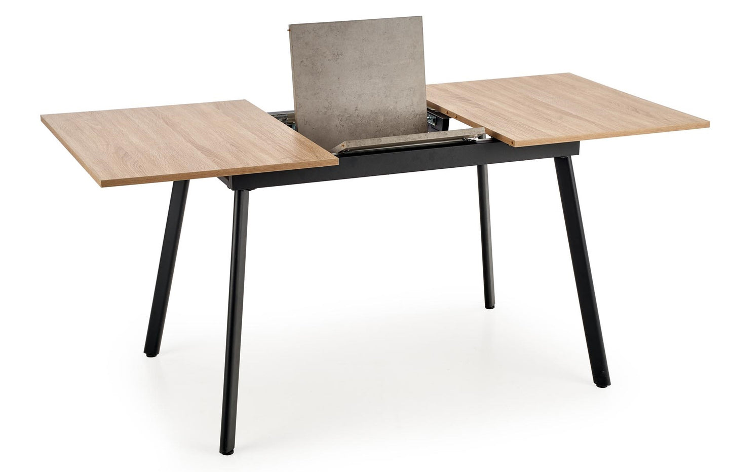 Kitchen Table Albon | size: Length: 80cm, Width: 160cm, Height: 76cm | color: Oak/Grey | image: 3 | variant: 1011220
