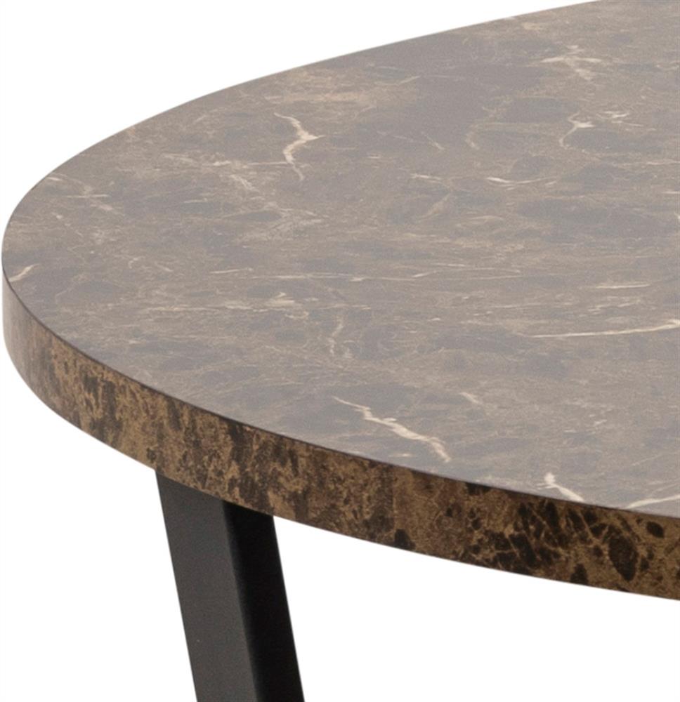 Kitchen Table Amble 1 | size: Length: 110cm, Width: 110cm, Height: 75cm, Diameter: 110cm | color: Brown | image: 2 | variant: 1016750