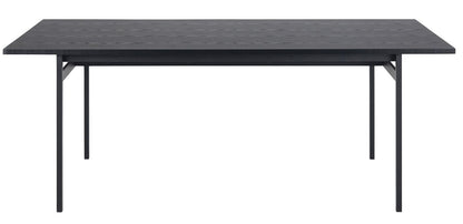 Kitchen Table Angus | size: Length: 90cm, Width: 200cm, Height: 74cm | color: Black | image: 2 | variant: 1012352