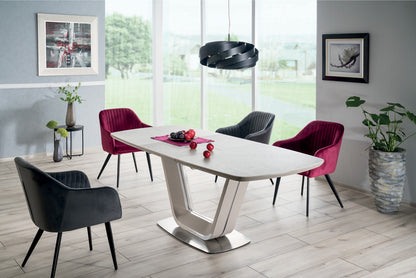 Kitchen Table Armani | size: Length: 90cm, Width: 220cm, Height: 76cm | color: Gray | image: 4 | variant: 1006593