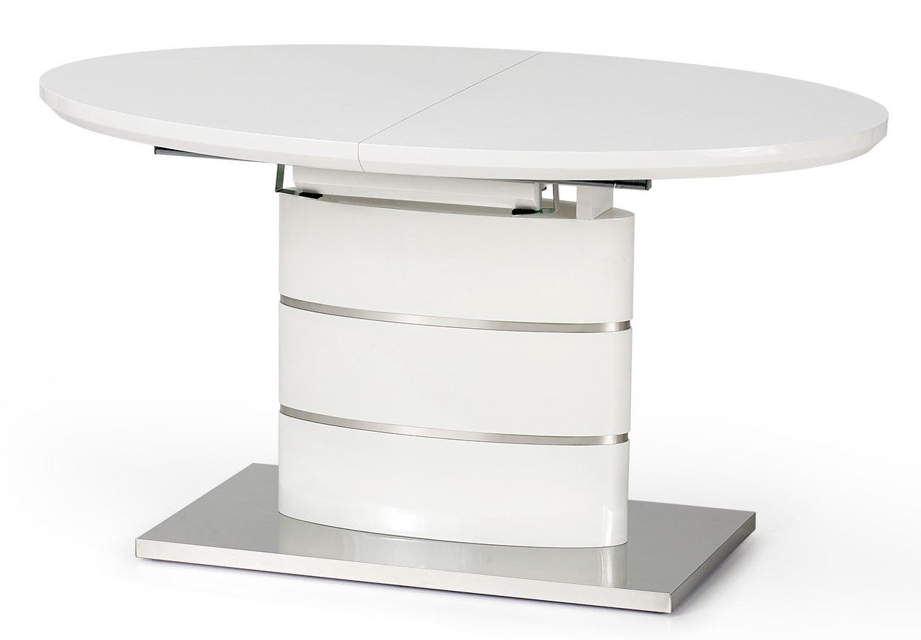 Kitchen Table Aspen | size: Length: 90cm, Width: 180cm, Height: 76cm | color: White | image: 3 | variant: 1011291