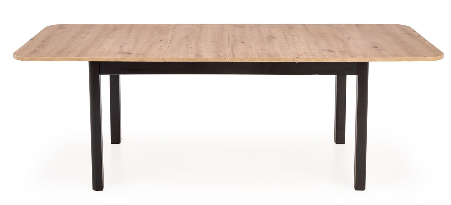 Kitchen Table Auckland | size: Length: 90cm, Width: 228cm, Height: 76cm | color: Black/Oak | image: 3 | variant: 1003127