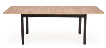 Kitchen Table Auckland | size: Length: 90cm, Width: 228cm, Height: 76cm | color: Black/Oak | image: 3 | variant: 1003127