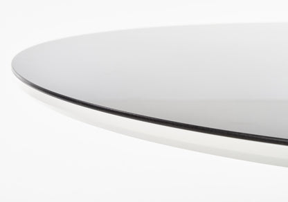 Kitchen Table Avelar | size: Length: 120cm, Width: 120cm, Height: 76cm, Diameter: 120cm | color: White/Black | image: 5 | variant: 1011228