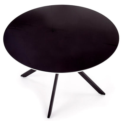 Kitchen Table Avelar | size: Length: 120cm, Width: 120cm, Height: 76cm, Diameter: 120cm | color: White/Black | image: 6 | variant: 1011228