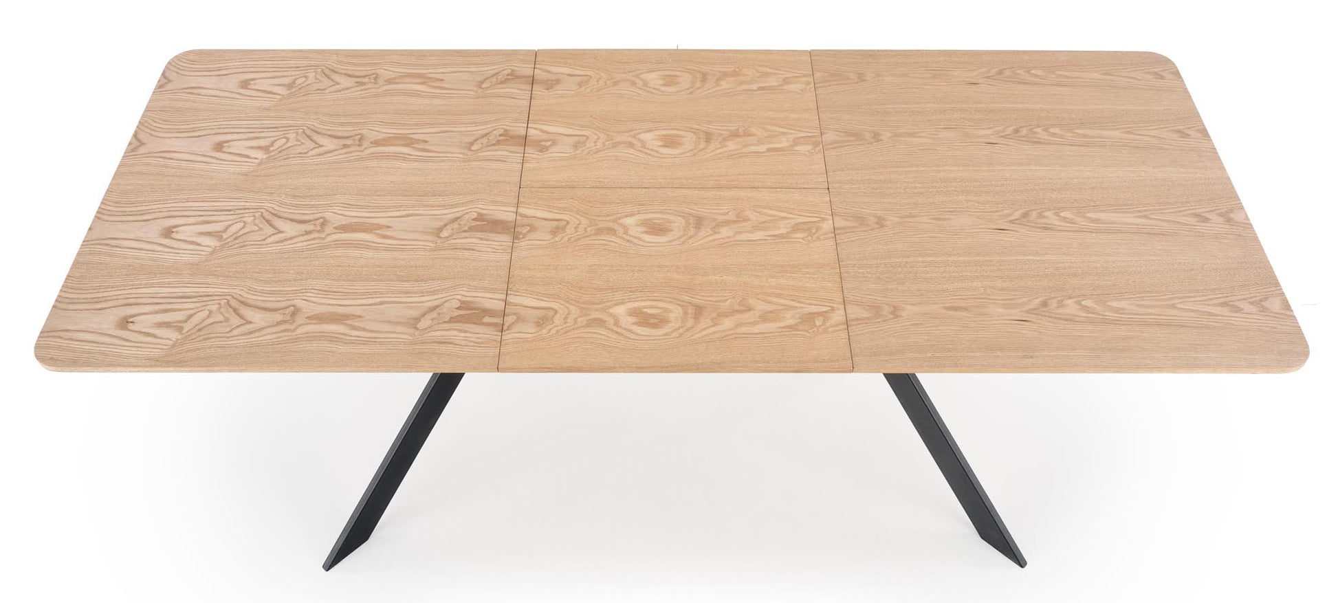 Kitchen Table Bacardi | size: Length: 90cm, Width: 220cm, Height: 76cm | color: Black/Oak | image: 6 | variant: 1012000