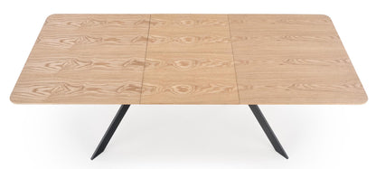 Kitchen Table Bacardi | size: Length: 90cm, Width: 220cm, Height: 76cm | color: Black/Oak | image: 6 | variant: 1012000