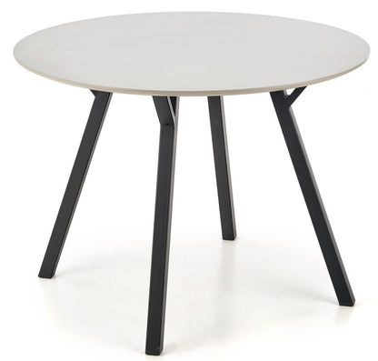 Kitchen Table Balrog | size: Length: 100cm, Width: 100cm, Height: 74cm, Diameter: 100cm | color: Black/Grey | image: 1 | variant: 1011208