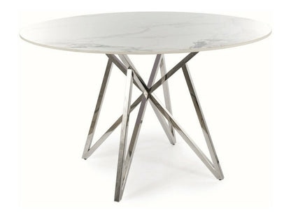 Kitchen Table Barnstaple | size: Length: 120cm, Width: 120cm, Height: 76cm, Diameter: 120cm | color: White | image: 1 | variant: 1004389