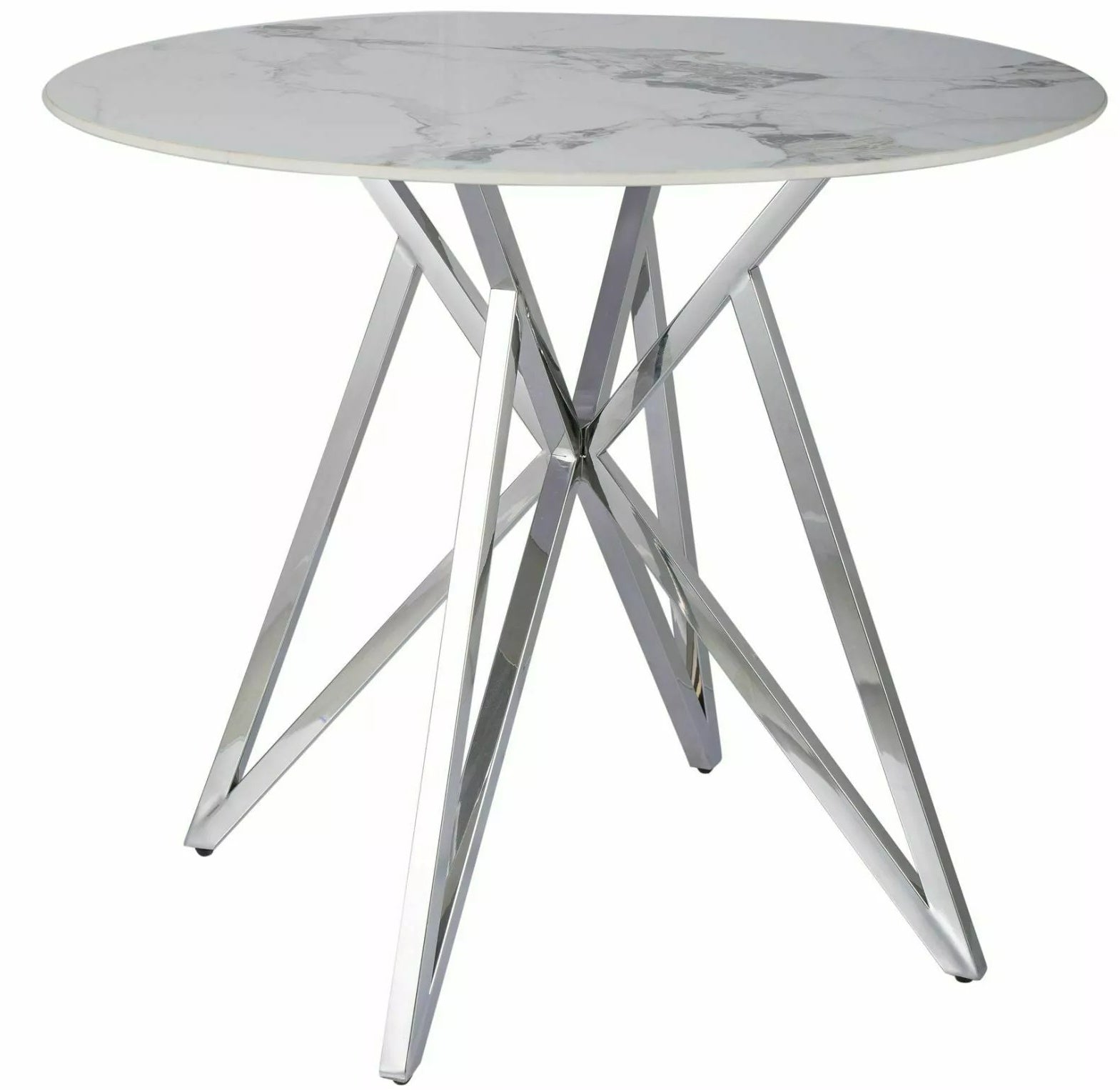 Kitchen Table Barnstaple | size: Length: 90cm, Width: 90cm, Height: 76cm, Diameter: 90cm | color: White | image: 0 | variant: 1004392