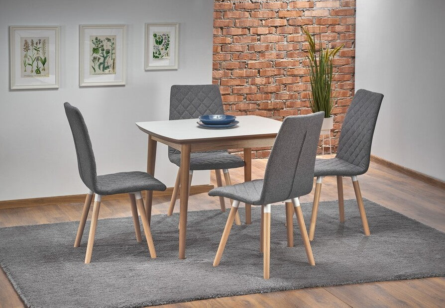 Kitchen Table Barret | size: Length: 80cm, Width: 190cm, Height: 75cm | color: White | image: 4 | variant: 1011250