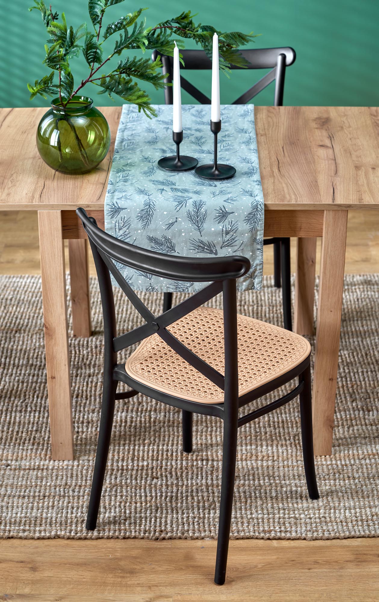Kitchen Table Beijing | size: Length: 80cm, Width: 160cm, Height: 76cm | color: Artisan/Oak | image: 3 | variant: 1003144