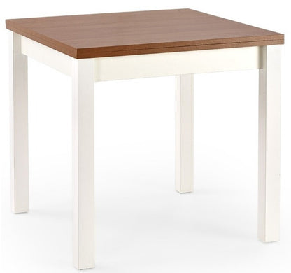 Kitchen Table Beijing | size: Length: 80cm, Width: 160cm, Height: 76cm | color: White/Brown | image: 1 | variant: 1003141