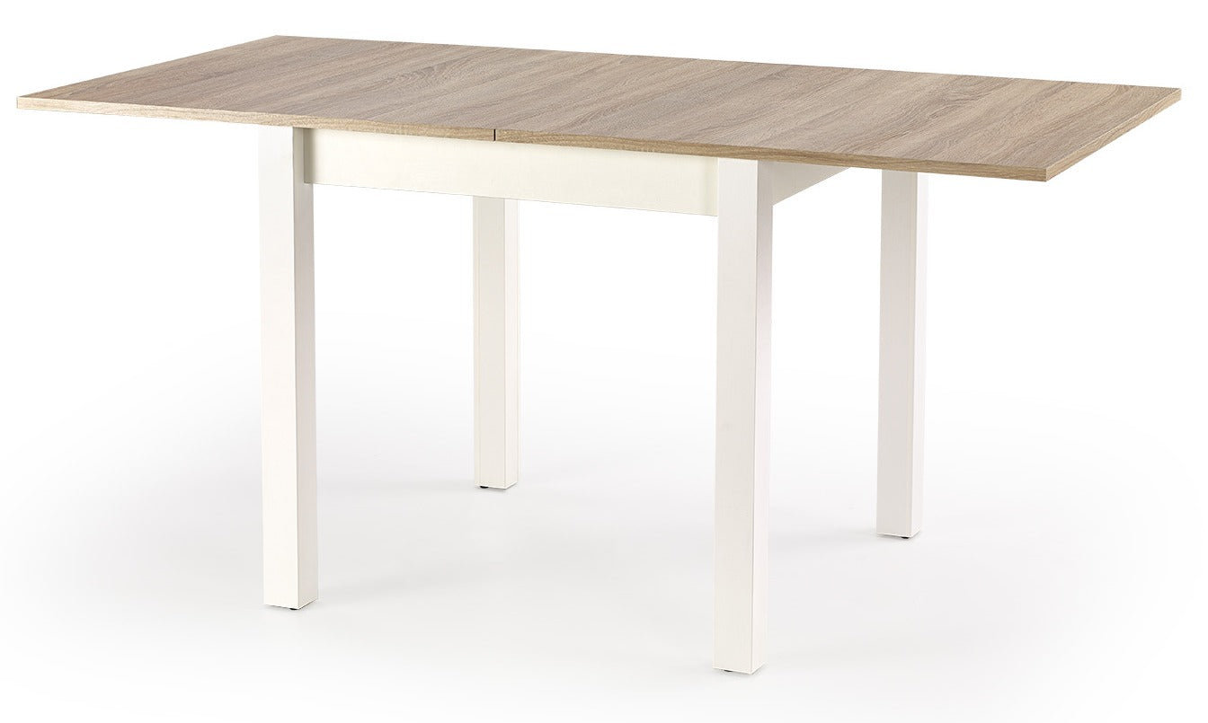 Kitchen Table Beijing | size: Length: 80cm, Width: 160cm, Height: 76cm | color: White/Oak | image: 3 | variant: 1003142