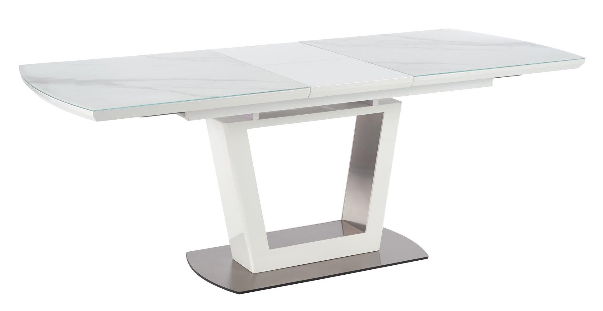 Kitchen Table Blanco | size: Length: 90cm, Width: 200cm, Height: 76cm | color: White/Marble | image: 2 | variant: 1011999