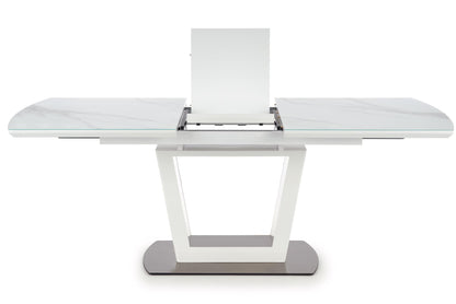 Kitchen Table Blanco | size: Length: 90cm, Width: 200cm, Height: 76cm | color: White/Marble | image: 5 | variant: 1011999