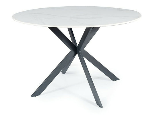 Kitchen Table Bridgwater | size: Length: 120cm, Width: 120cm, Height: 76cm, Diameter: 120cm | color: White | image: 1 | variant: 1004412