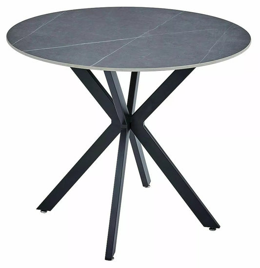 Kitchen Table Bridgwater | size: Length: 90cm, Width: 90cm, Height: 75cm, Diameter: 90cm | color: Gray | image: 0 | variant: 1007985