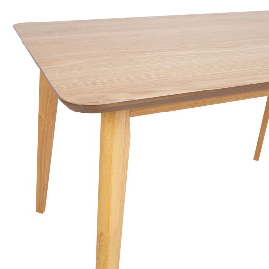 Kitchen Table Broadstairs | size: Length: 80cm, Width: 120cm, Height: 76cm | color: Oak | image: 4 | variant: 1001551