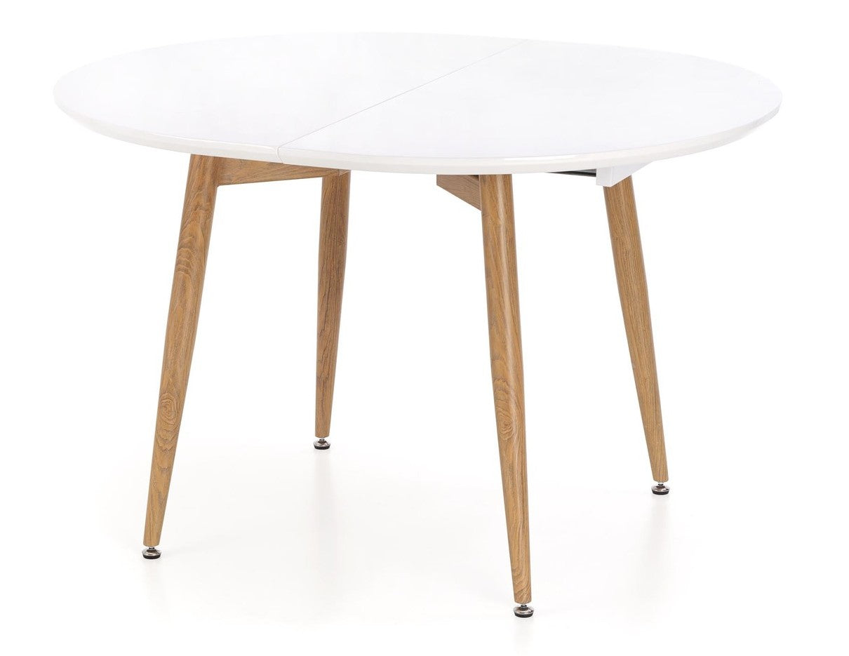 Kitchen Table Caliber | size: Length: 90cm, Width: 200cm, Height: 76cm | color: White/Oak | image: 2 | variant: 1011246