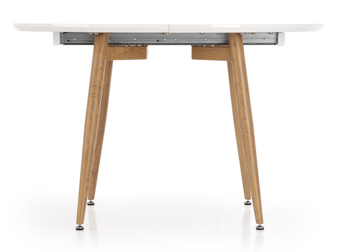 Kitchen Table Caliber | size: Length: 90cm, Width: 200cm, Height: 76cm | color: White/Oak | image: 5 | variant: 1011246