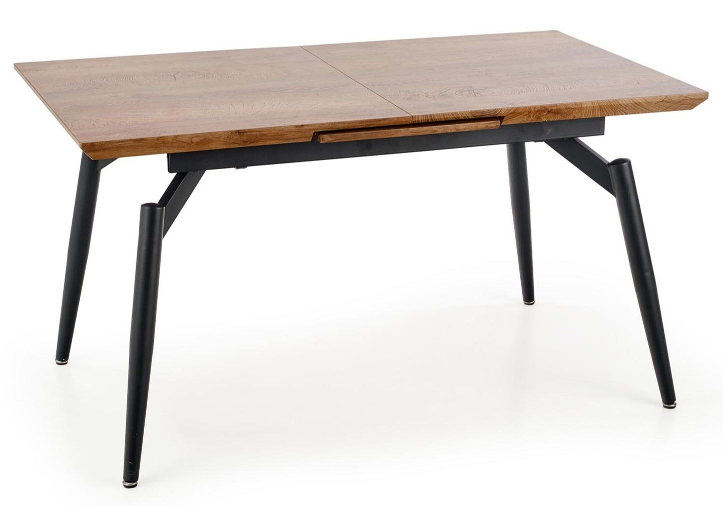 Kitchen Table Cambell | size: Length: 80cm, Width: 180cm, Height: 74cm | color: Black/Oak | image: 1 | variant: 1011258
