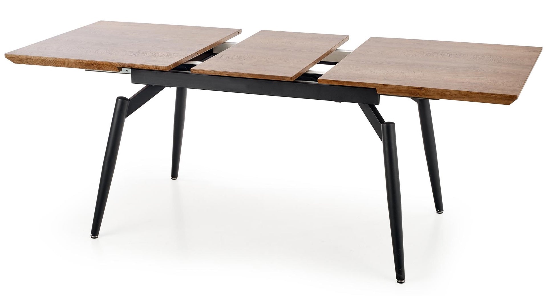 Kitchen Table Cambell | size: Length: 80cm, Width: 180cm, Height: 74cm | color: Black/Oak | image: 7 | variant: 1011258