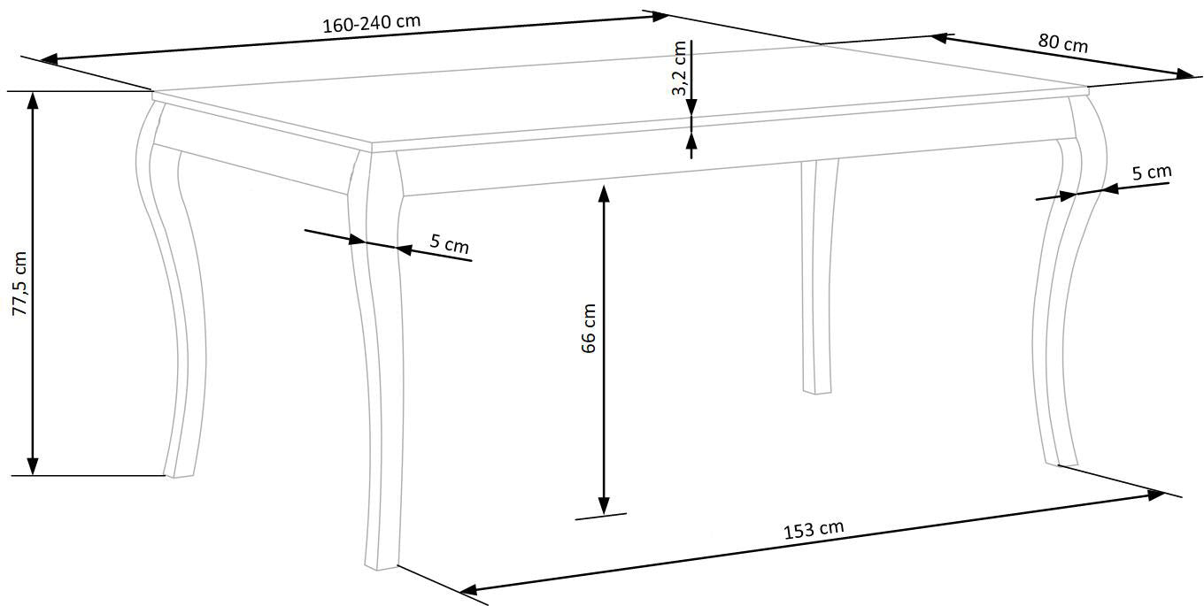 Kitchen Table Cape Town | size: Length: 90cm, Width: 240cm, Height: 76cm | color: Black/Oak | image: 10 | variant: 1003193
